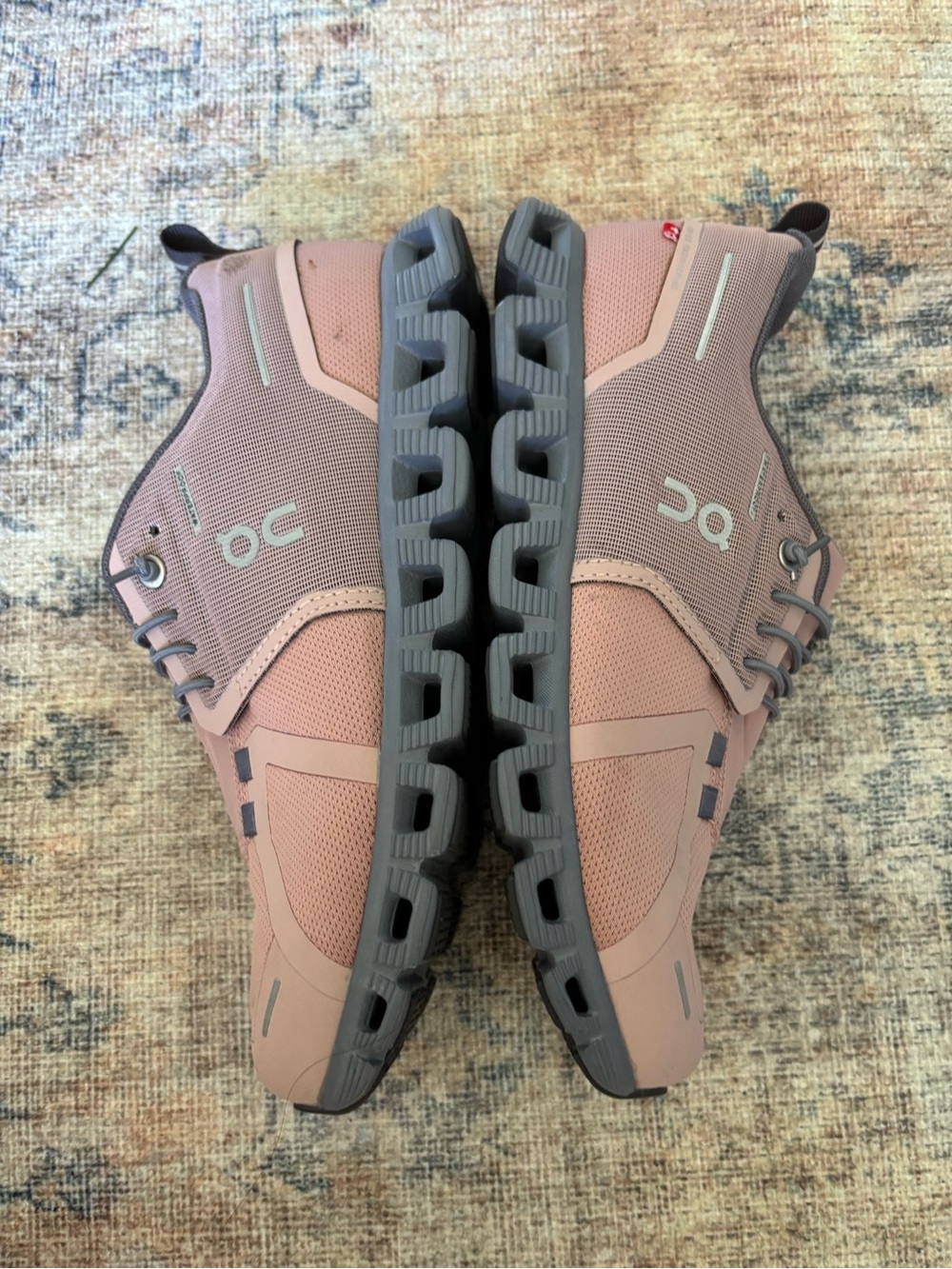 On Running Women Sneakers in Dusty Rose with Gray Accents - Picture 8 of 16